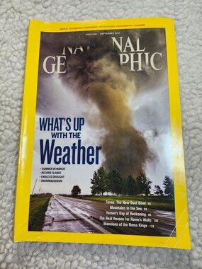 National Geographic Magazine Sept 2012 Whats Up With The Weather Tornado Cover